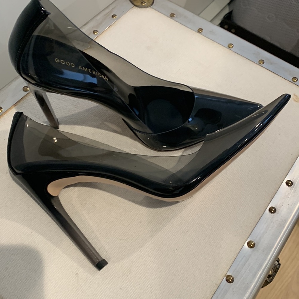 Good American Women’s Cinder F*cking-Rella Pump Glass Size 10 - Picture 4 of 7